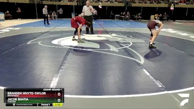 120-4A/3A Champ. Round 1 - Jacob Bhatia, Towson vs Branden Whyte-Taylor, Broadneck