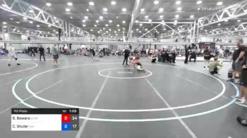 113 lbs 7th Place - Sophie Bowers, Charlies Angels Black vs Charlize Shuler, Hammer Chicks Team 1