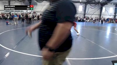 Silver 184 lbs Champ. Round 1 - Justin Wirtz, Coe vs Carter Ball, Southeastern Community College