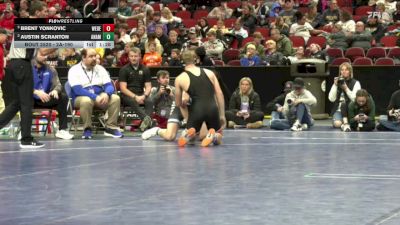 2A-190 lbs Semifinal - Brent Yonkovic, West Delaware, Manchester vs Austin Scranton, Anamosa