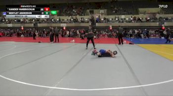 55 lbs Champ. Round 1 - Bentley Anderson, Chippewa Elite vs Xander Vanbrocklin, Jesup Mat Club