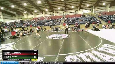 106 lbs Finals (2 Team) - Kelby Harvey, Idaho 2 vs Kaden Martineau, Utah Gold