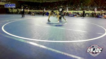 112 lbs Round Of 32 - Bryson Merchant, Chickasha Youth Wrestling vs Ryatt Rodden, Harrah Little League Wrestling