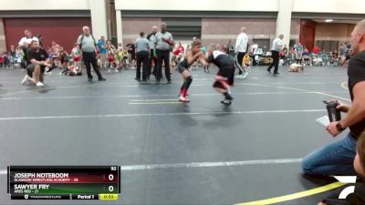 92 lbs Round 1 (6 Team) - Sawyer Fry, ARES Red vs Joseph Noteboom, Glasgow Wrestling Academy