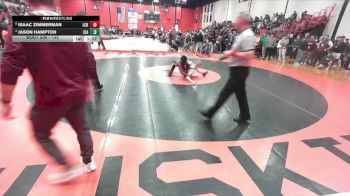 132 lbs Quarterfinal - Isaac Zimmerman, LOCKPORT (Twp) vs Jason Hampton, JOLIET (CATHOLIC Academy)