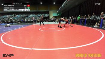 200 lbs Quarterfinal - Erik Burkett, South Tahoe High School vs Rosco Lewis, Shelton Wrestling Academy