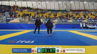 MARIA EDUARDA CALDAS FIGUEIREDO vs SABRINA DA SILVA AGUIAR 2026 FPJJ Campeonato Paulista