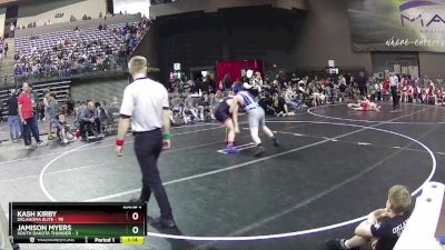 160 lbs Round 1 (6 Team) - Kash Kirby, Oklahoma Elite vs Jamison Myers, South Dakota Thunder