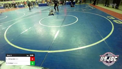 46 lbs Round Of 64 - Lucas Orlando, SEO Wrestling Club vs Conor Ecker, R.A.W.