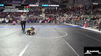 46 lbs Champ. Round 1 - Kaysen Carpenter, Carroll vs Dj Petersheim, Power House