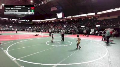 55 lbs Champ. Round 1 - Cody Kaliszewski, BKV1 vs Ivan Baulovic, HEW1