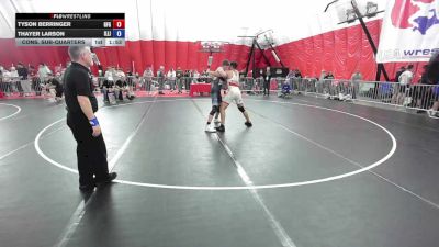 190 lbs Cons. Sub-quarters - Tyson Berringer, Grand Forks Gladiators vs Thayer Larson, Illinois