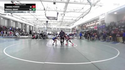 100 lbs Consi Of 8 #2 - Sienna Poirier, Bristol Central vs Kendall Grant, Bacon Academy