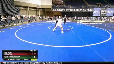 110 lbs Champ. Round 2 - Beaudi Shaeffer, Othello Wrestling Club vs Gil Park, Washington