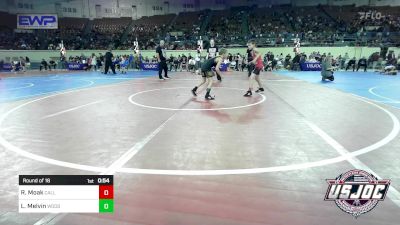 61 lbs Round Of 16 - Ryker Moak, Carl Albert vs Liam Melvin, Woodward Youth Wrestling