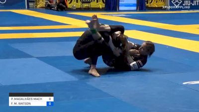 PATRÍCIA MAGALHÃES MACHADO vs FIONA M. WATSON 2019 World IBJJF Jiu-Jitsu No-Gi Championship