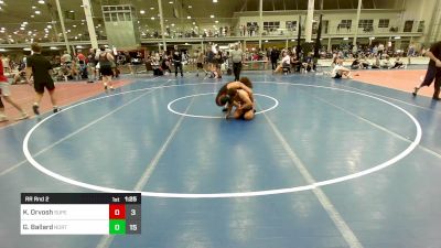 134 lbs Rr Rnd 2 - King Orvosh, Superior High School vs Gabe Ballard, Northampton