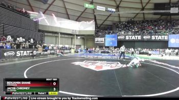 Boys 1A 150 lbs Cons. Semi - Benjamin Shane, Stevenson vs Jacob Chromey, La Center