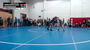 175 lbs Champ. Round 2 - Reuben Martins-Thomas, Shelybville vs Alex Skrzeszewski, Penn