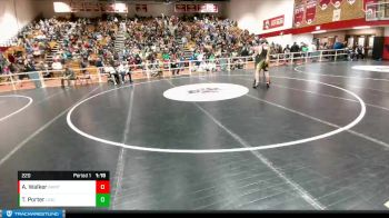 220 lbs Semifinal - Alex Walker, Rocky Mountain Middle School vs Teigan Porter, Lincoln Middle School