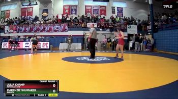 155 lbs Champ. Round 1 - Makenzie Shumaker, Bremen vs Julia Champ, New Palestine