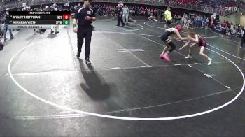 95 lbs Cons. Round 4 - Mikaela Vieth, St Paul Youth Wrestling vs Myley Hoffman, NCYAC