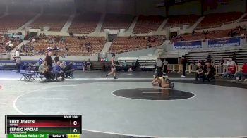 D3-144 lbs Cons. Round 1 - Sergio Macias, Sahuarita Hs vs Luke Jensen, Combs