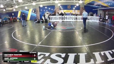 120 White Semifinal - Gary Jackson, Miami Palmetto vs Matthew Thaxton, Wakulla Hs