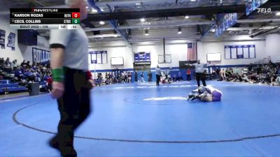 126 lbs 3rd Place Match - Cecil Collins, St. Martin High School vs Karson Rozas, Rayne