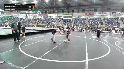 130 lbs Consi Of 16 #2 - Nolan Cook, Erwin Middle School vs Caleb Ortiz, Kearney Middle School