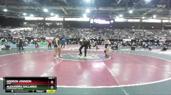 126 lbs Cons. Round 4 - Addison Johnson, Juab vs Alexandra Gallardo, Capistrano Valley