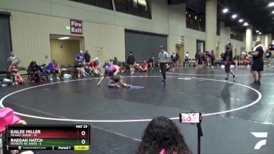 120 lbs Round 5 (6 Team) - Kailee Miller, TN AAU- Havok vs Raegan Hatch, Patriots WC White