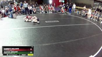 80 lbs Round 5 (6 Team) - Garrett Williams, Minnesota Gold vs Easton Arehart, Nebraska Black