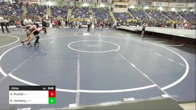 100 lbs Consi Of 8 #2 - Anthony Ruybal, SLV Elite vs Noah Hanberg, Athlos Wrestling