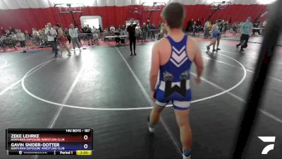 187 lbs Round 4 - Zeke Lehrke, Northern Exposure Wrestling Club vs Gavin Snider-Dotter, Northern Exposure Wrestling Club