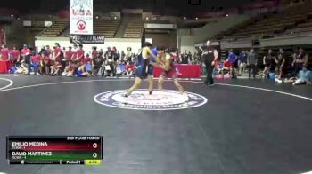 132 lbs Placement Matches (16 Team) - Emilio Medina, TCWA vs David Martinez, OCWA