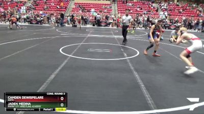 84 lbs Cons. Round 3 - Camden DeWispelare, NWTC vs Jaden Medina, Dodge City Wrestling Academy