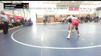115 lbs Semifinal - Grace Leach, Alhambra (Martinez) vs Jazlene Valdez, James Logan High School