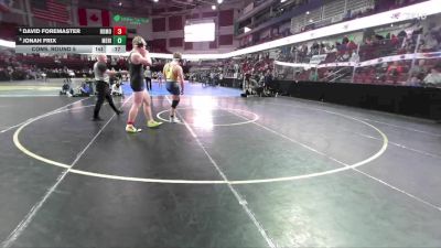 215 lbs Cons. Round 5 - Jonah Frix, Meridian vs David Foremaster, Rocky Mountain