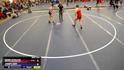 157 lbs Quarterfinal - Quinn O`Fallon, MN Elite Wrestling Club vs Joseph Heim, MN Elite Wrestling Club