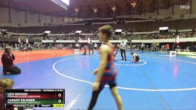 National 6-8 85 Champ. Round 1 - Carson Eslinger, Midlothian Miners Wrestling Cl vs Levi Watson, Poquoson Athletic Association