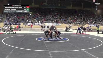 120 lbs Champ. Round 2 - Kamren Weatherspoon, Eastern vs Roman Valera, Trinity (Louisville)