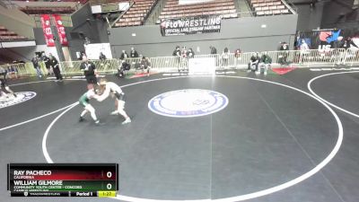 132 lbs Champ. Round 2 - Ray Pacheco, California vs William Gilmore, Community Youth Center - Concord Campus Wrestling