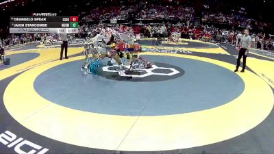 D2-285 lbs Champ. Round 1 - DeAngelo Spear, Canton South vs Jaxin Stancombe, Mad. Comprehensive