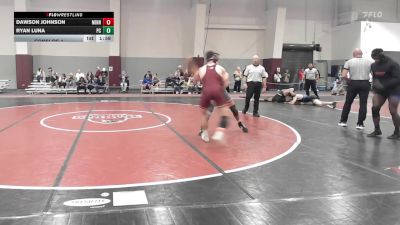 141 lbs Consi Of 4 - Dawson Johnson, Minnesota vs Ryan Luna, Presbyterian