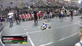 55 lbs Finals (8 Team) - Levi Konickson, North Dakota 2 vs Hudson Broz, Nebraska Blue