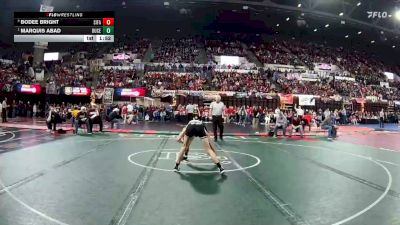 A - 110 lbs Quarterfinal - Marquis Abad, Butte Central vs Bodee Bright, Sidney / Fairview