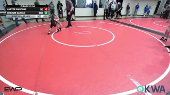45 lbs Consi Of 4 - Karter Baucom, Salina Wrestling Club vs Charlie Garcia, Wagoner Takedown Club