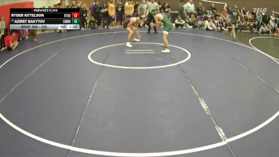132 lbs Champ. Round 2 - Aziret Bakytov, Edmonds-Woodway vs Ryder Kittelson, Battle Ground