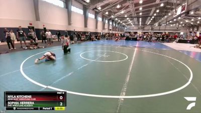 55 lbs Round 4 - Sophia Herrera, ONE Wrestling Academy vs Nyla Kitchens, Dead Shot Wrestling Club